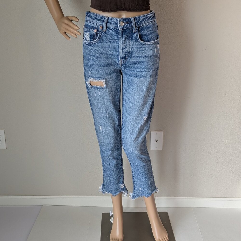 We The Free Good Times Relaxed Destroyed Jeans Light Wash- size 25